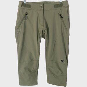 Skogstad Turtagro Long Hiking Shorts Women's UK-38 US-8 Green Athletic Stretch